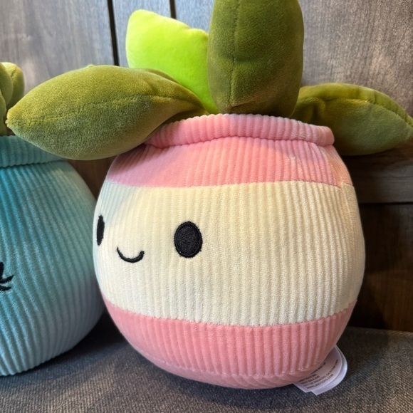 PINK and BLUE SUCCULENT Smoochy Pals Plush Plant - Picture 3 of 8